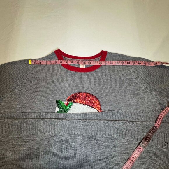 Ugly Christmas Sweater Cat w/ Glasses Scarf Women's 3X 22W/24W holiday xmas - Picture 9 of 13